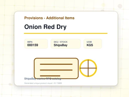 Onion Red Dry - Provisions - Additional Items - IMPA 000159 - UOM KGS