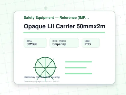 Opaque Lll Carrier 50mmx2m - Safety Equipment — Reference (IMPA) - IMPA 332396 - UOM PCS