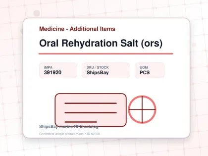 Oral Rehydration Salt (ors) - Medicine - Additional Items - IMPA 391920 - UOM PCS