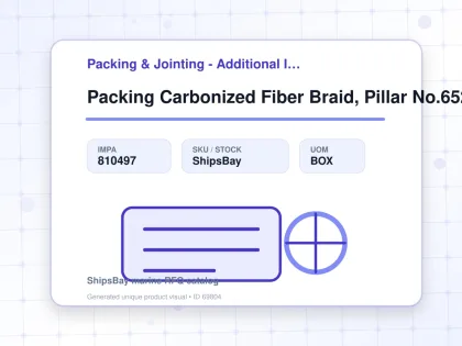 Packing Carbonized Fiber Braid, Pillar No.6521l 25.5mmx3mtr - Packing & Jointing - Additional Items - IMPA 810497 - UOM BOX