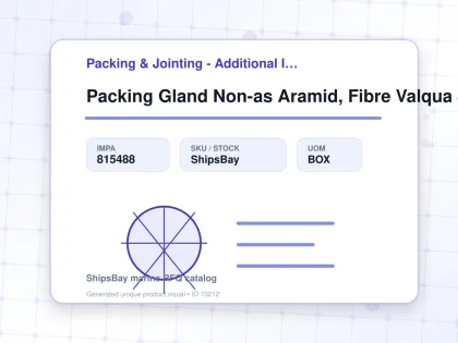 Packing Gland Non-as Aramid, Fibre Valqua 8132 10mmx3mtr - Packing & Jointing - Additional Items - IMPA 815488 - UOM BOX