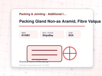 Packing Gland Non-as Aramid, Fibre Valqua 8132 3mmx3mtr - Packing & Jointing - Additional Items - IMPA 815481 - UOM BOX