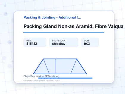 Packing Gland Non-as Aramid, Fibre Valqua 8132 4mmx3mtr - Packing & Jointing - Additional Items - IMPA 815482 - UOM BOX