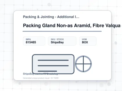 Packing Gland Non-as Aramid, Fibre Valqua 8132 6.5mmx3mtr - Packing & Jointing - Additional Items - IMPA 815485 - UOM BOX