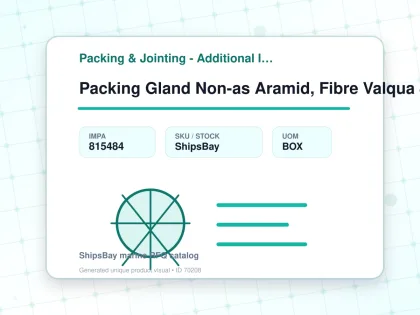 Packing Gland Non-as Aramid, Fibre Valqua 8132 6mmx3mtr - Packing & Jointing - Additional Items - IMPA 815484 - UOM BOX