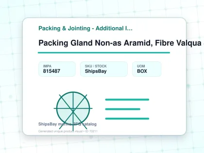 Packing Gland Non-as Aramid, Fibre Valqua 8132 9.5mmx3mtr - Packing & Jointing - Additional Items - IMPA 815487 - UOM BOX