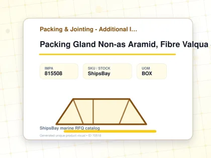 Packing Gland Non-as Aramid, Fibre Valqua 8137 11mmx3mtr - Packing & Jointing - Additional Items - IMPA 815508 - UOM BOX