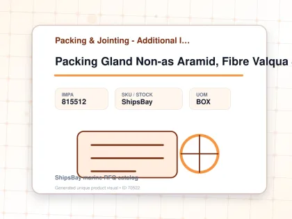 Packing Gland Non-as Aramid, Fibre Valqua 8137 19mmx3mtr - Packing & Jointing - Additional Items - IMPA 815512 - UOM BOX