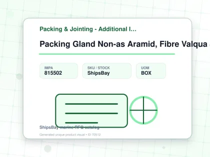Packing Gland Non-as Aramid, Fibre Valqua 8137 4mmx3mtr - Packing & Jointing - Additional Items - IMPA 815502 - UOM BOX