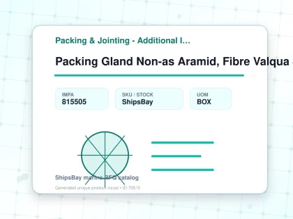 Packing Gland Non-as Aramid, Fibre Valqua 8137 8mmx3mtr - Packing & Jointing - Additional Items - IMPA 815505 - UOM BOX