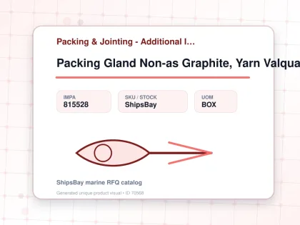 Packing Gland Non-as Graphite, Yarn Valqua Vft-22 11mmx3mtr - Packing & Jointing - Additional Items - IMPA 815528 - UOM BOX