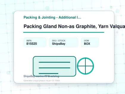 Packing Gland Non-as Graphite, Yarn Valqua Vft-22 8mmx3mtr - Packing & Jointing - Additional Items - IMPA 815525 - UOM BOX