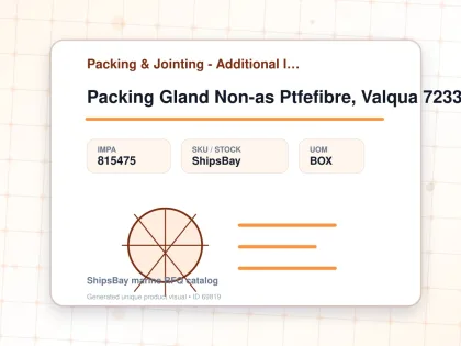 Packing Gland Non-as Ptfefibre, Valqua 7233 25mmx3mtr - Packing & Jointing - Additional Items - IMPA 815475 - UOM BOX