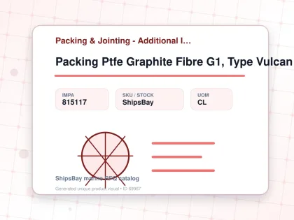 Packing Ptfe Graphite Fibre G1, Type Vulcan Vp2 13mm X 3mtr - Packing & Jointing - Additional Items - IMPA 815117 - UOM CL