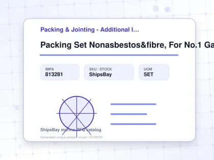 Packing Set Nonasbestos&fibre, For No.1 Gauge Glass - Packing & Jointing - Additional Items - IMPA 813281 - UOM SET