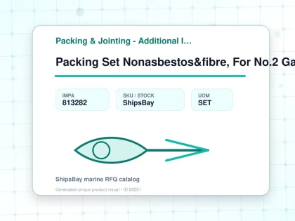 Packing Set Nonasbestos&fibre, For No.2 Gauge Glass - Packing & Jointing - Additional Items - IMPA 813282 - UOM SET