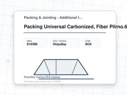 Packing Universal Carbonized, Fiber Pilrno.6501l 10mmx3mtr - Packing & Jointing - Additional Items - IMPA 810396 - UOM BOX