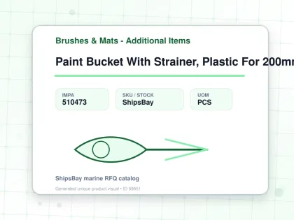 Paint Bucket With Strainer, Plastic For 200mm Paint Roller - Brushes & Mats - Additional Items - IMPA 510473 - UOM PCS