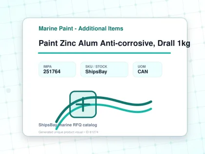 Paint Zinc Alum Anti-corrosive, Drall 1kg - Marine Paint - Additional Items - IMPA 251764 - UOM CAN