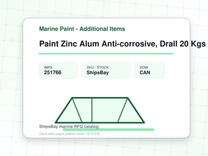 Paint Zinc Alum Anti-corrosive, Drall 20 Kgs - Marine Paint - Additional Items - IMPA 251766 - UOM CAN