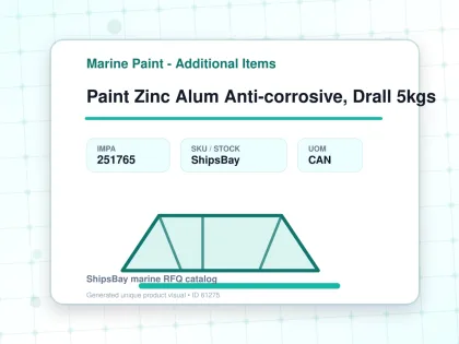 Paint Zinc Alum Anti-corrosive, Drall 5kgs - Marine Paint - Additional Items - IMPA 251765 - UOM CAN