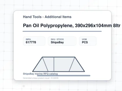 Pan Oil Polypropylene, 390x296x104mm 8ltr - Hand Tools - Additional Items - IMPA 617778 - UOM PCS