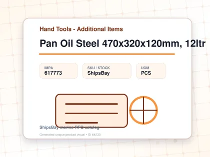 Pan Oil Steel 470x320x120mm, 12ltr - Hand Tools - Additional Items - IMPA 617773 - UOM PCS