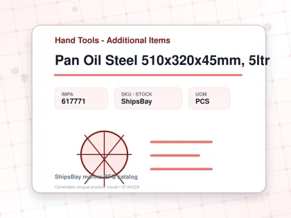 Pan Oil Steel 510x320x45mm, 5ltr - Hand Tools - Additional Items - IMPA 617771 - UOM PCS