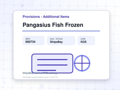 Pangasius Fish Frozen - Provisions - Additional Items - IMPA 000734 - UOM KGS