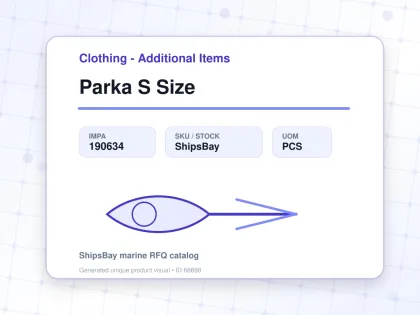 Parka S Size - Clothing - Additional Items - IMPA 190634 - UOM PCS