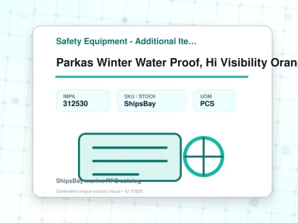 Parkas Winter Water Proof, Hi Visibility Orange/navy L - Safety Equipment - Additional Items - IMPA 312530 - UOM PCS