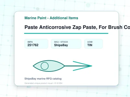 Paste Anticorrosive Zap Paste, For Brush Coating 1.6kg - Marine Paint - Additional Items - IMPA 251762 - UOM TIN