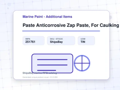 Paste Anticorrosive Zap Paste, For Caulking 0.6kg - Marine Paint - Additional Items - IMPA 251761 - UOM TIN