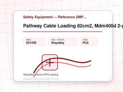 Pathway Cable Loading 82cm2, Mdm400d 2-gang Split Plate Kit - Safety Equipment — Reference (IMPA) - IMPA 331430 - UOM PCS