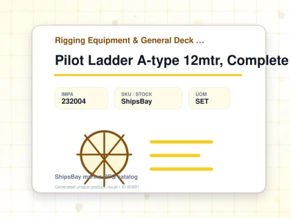 Pilot Ladder A-type 12mtr, Complete - Rigging Equipment & General Deck Items - Additional Items - IMPA 232004 - UOM SET