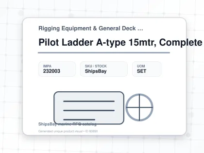 Pilot Ladder A-type 15mtr, Complete - Rigging Equipment & General Deck Items - Additional Items - IMPA 232003 - UOM SET
