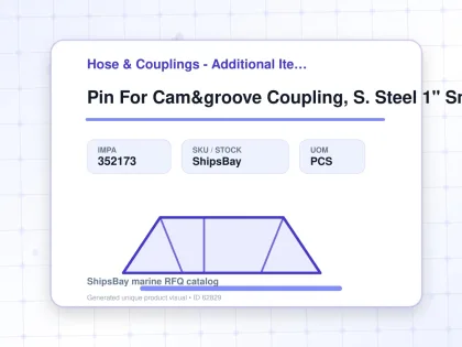 Pin For Cam&groove Coupling, S. Steel 1" Sm994025 - Hose & Couplings - Additional Items - IMPA 352173 - UOM PCS