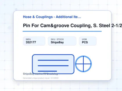 Pin For Cam&groove Coupling, S. Steel 2-1/2" Sm994065 - Hose & Couplings - Additional Items - IMPA 352177 - UOM PCS