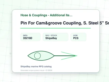 Pin For Cam&groove Coupling, S. Steel 5" Sm994125 - Hose & Couplings - Additional Items - IMPA 352180 - UOM PCS