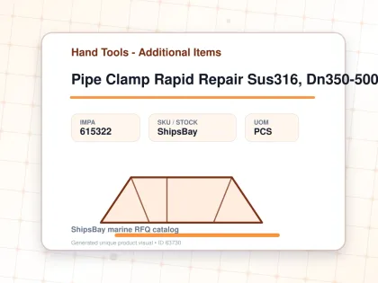 Pipe Clamp Rapid Repair Sus316, Dn350-500mm Double Lock Lever - Hand Tools - Additional Items - IMPA 615322 - UOM PCS