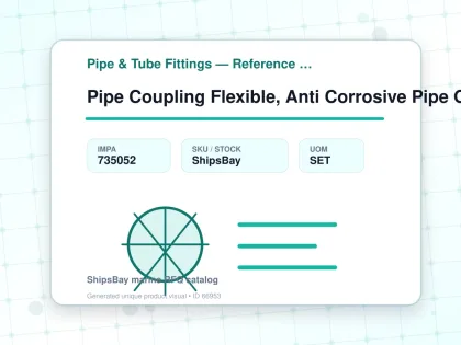 Pipe Coupling Flexible, Anti Corrosive Pipe Od159mm - Pipe & Tube Fittings — Reference (IMPA) - IMPA 735052 - UOM SET