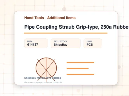 Pipe Coupling Straub Grip-type, 250a Rubber (nbr) Sleeve - Hand Tools - Additional Items - IMPA 614137 - UOM PCS