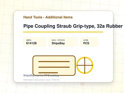 Pipe Coupling Straub Grip-type, 32a Rubber (nbr) Sleeve - Hand Tools - Additional Items - IMPA 614128 - UOM PCS