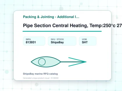 Pipe Section Central Heating, Temp:250°c 27x25mm L:25mtr - Packing & Jointing - Additional Items - IMPA 813931 - UOM SHT