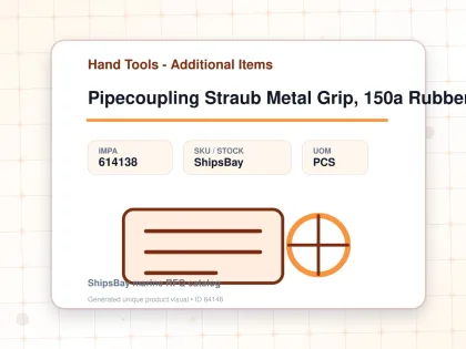 Pipecoupling Straub Metal Grip, 150a Rubber (epdm) Sleeve - Hand Tools - Additional Items - IMPA 614138 - UOM PCS