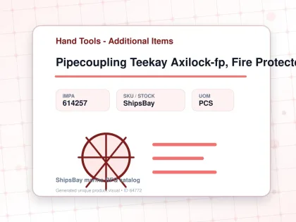 Pipecoupling Teekay Axilock-fp, Fire Protected Pipe Od 118mm - Hand Tools - Additional Items - IMPA 614257 - UOM PCS