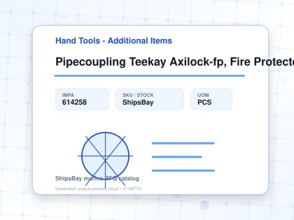 Pipecoupling Teekay Axilock-fp, Fire Protected Pipe Od 127mm - Hand Tools - Additional Items - IMPA 614258 - UOM PCS