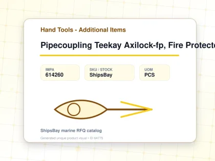Pipecoupling Teekay Axilock-fp, Fire Protected Pipe Od 133mm - Hand Tools - Additional Items - IMPA 614260 - UOM PCS