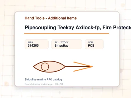 Pipecoupling Teekay Axilock-fp, Fire Protected Pipe Od 159mm - Hand Tools - Additional Items - IMPA 614265 - UOM PCS