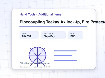 Pipecoupling Teekay Axilock-fp, Fire Protected Pipe Od 170mm - Hand Tools - Additional Items - IMPA 614268 - UOM PCS